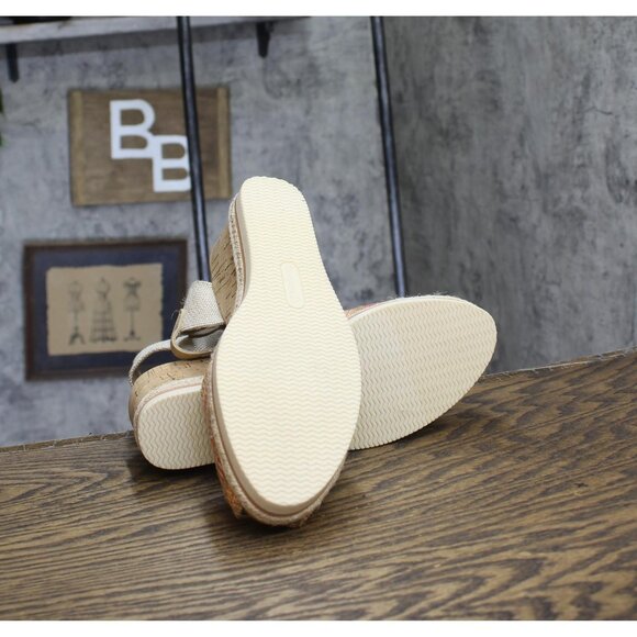 NEW Baretraps Womens Acadia Peep Toe Wedge Sandals BT31127 Coral Multi Pink 8.5M - Picture 13 of 15